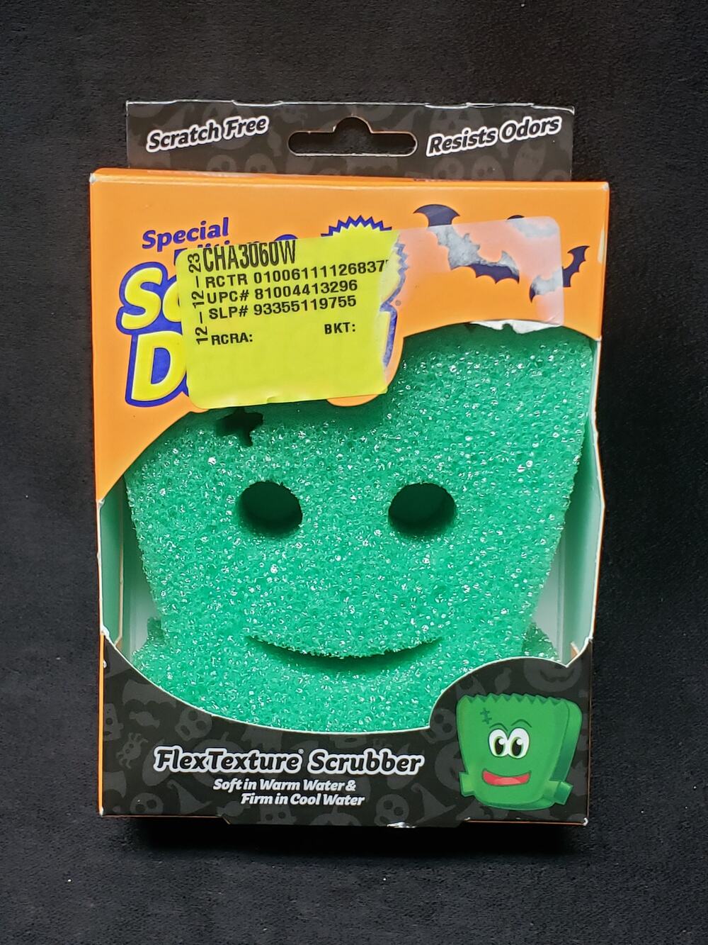 Scrub Daddy Limited Edition Halloween Frankenstein FlexTexture Scrubber Sponge